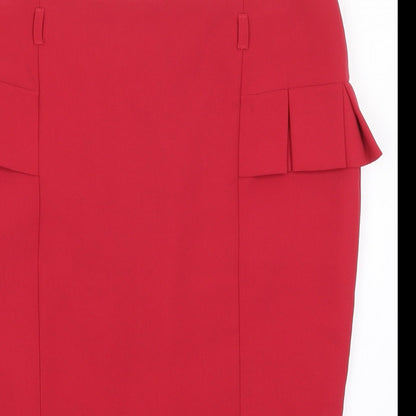 Papaya Womens Red   Straight & Pencil Skirt Size 12