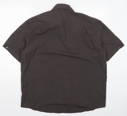 NEXT Mens Brown Check   Button-Up Size XL