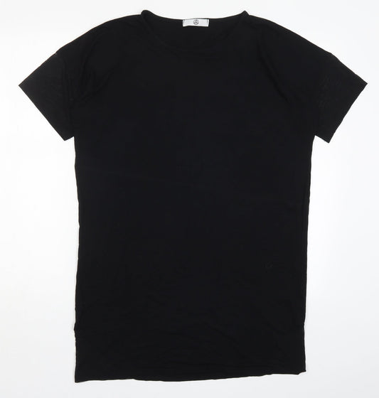 Missguided Womens Black   T-Shirt Dress  Size 8