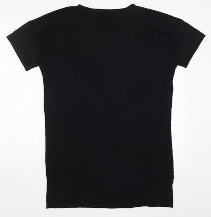 Missguided Womens Black   T-Shirt Dress  Size 8