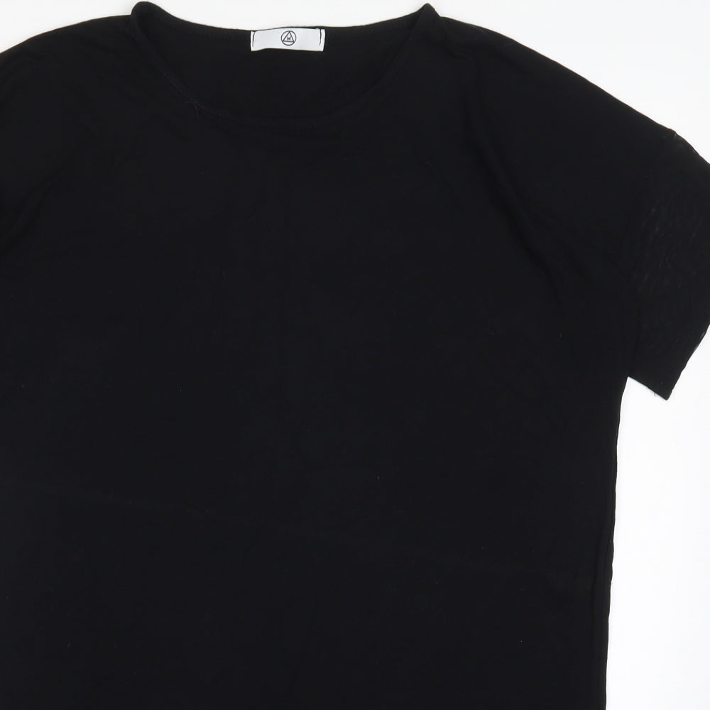 Missguided Womens Black   T-Shirt Dress  Size 8