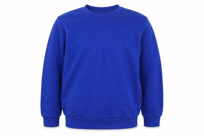 Front view of George boys’ blue pullover sweatshirt, size 7-8, years