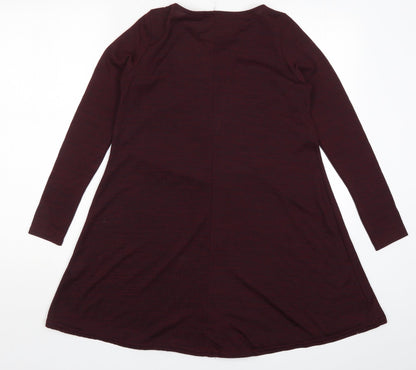 Boohoo Womens Purple   A-Line  Size 8  - Burgundy