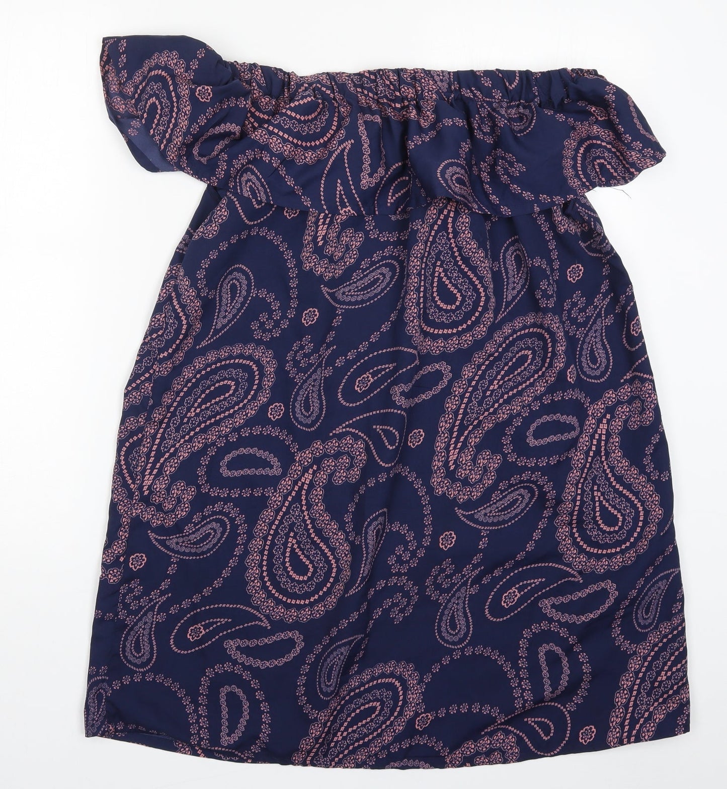 Primark Womens Blue Paisley  Mini  Size 10