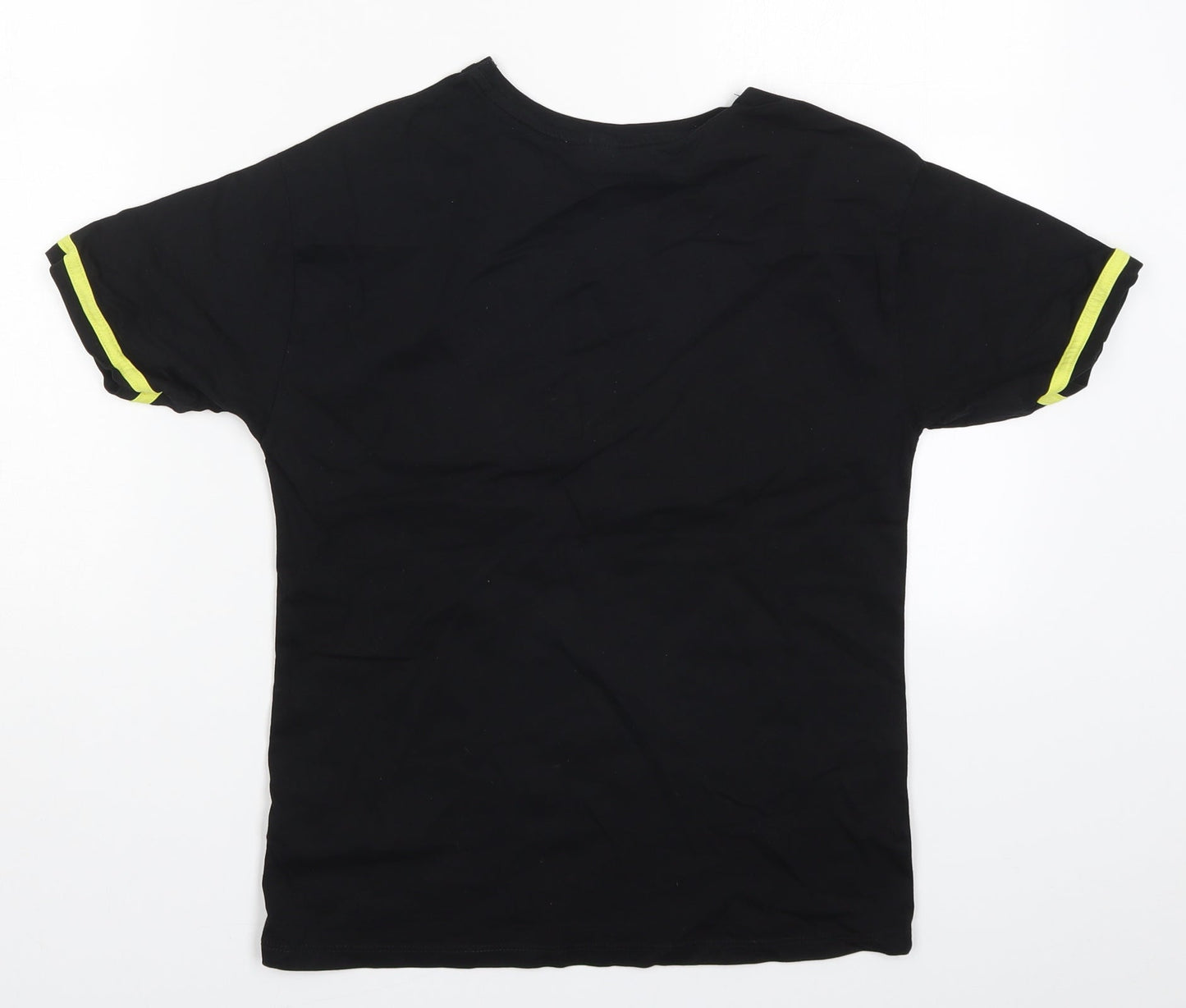 George Girls Black   Basic T-Shirt Size 9-10 Years  - Team Tiana