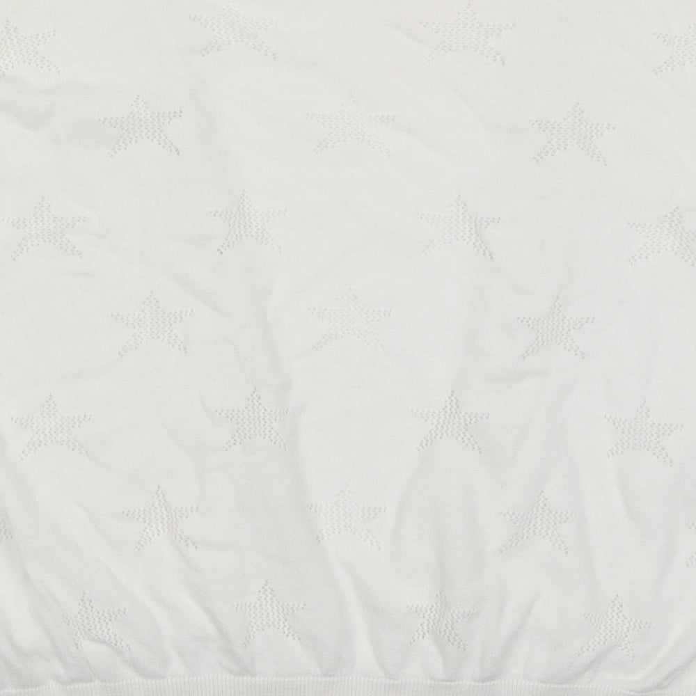 George Womens White  Knit Cardigan Jumper Size 10  - Stars