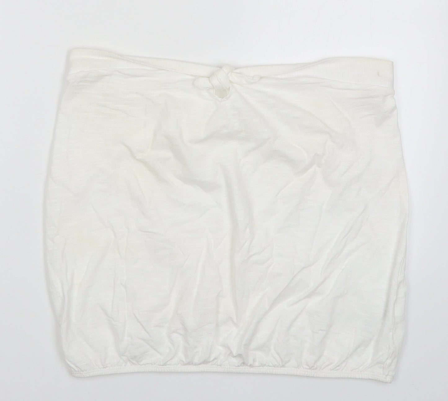 Womens UK Size 12 NEXT White Basic Tank