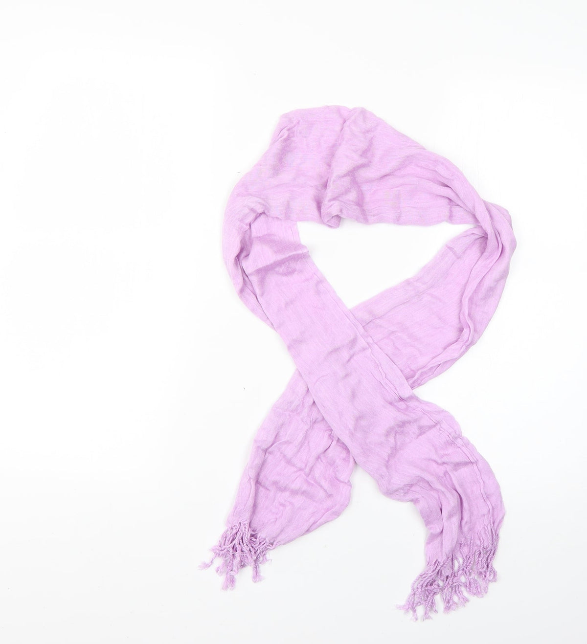 Front view of Preworn women’s purple scarf