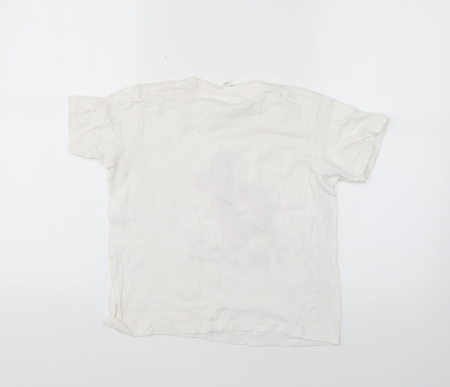 casual classics Girls White   Basic T-Shirt Size 7-8 Years