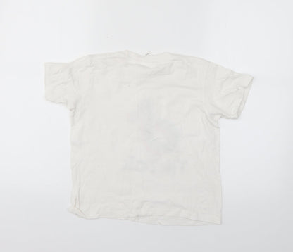 casual classics Girls White   Basic T-Shirt Size 7-8 Years