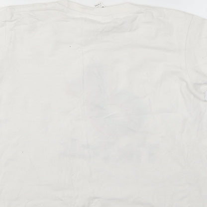 casual classics Girls White   Basic T-Shirt Size 7-8 Years