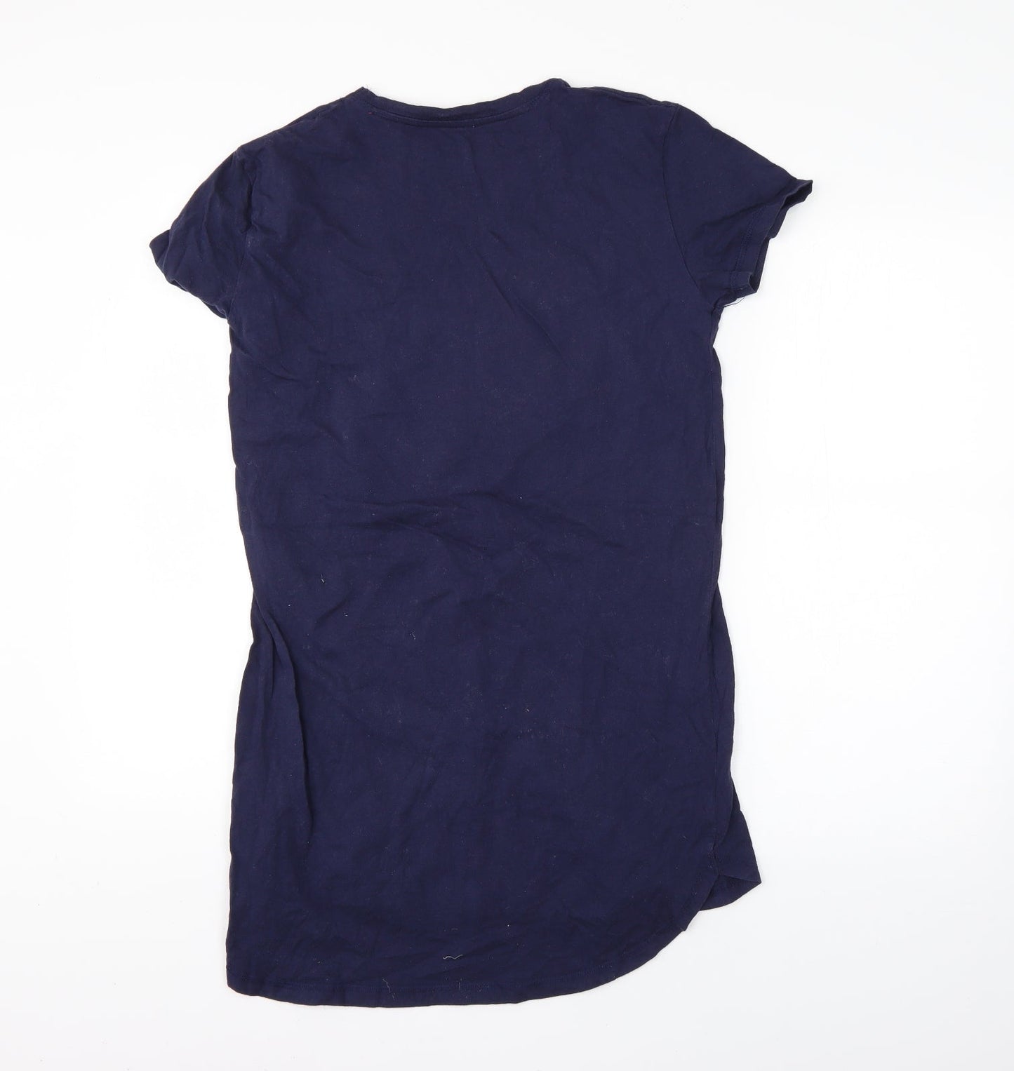 love to lounge Womens Blue Solid  Babydoll Dress Size 6