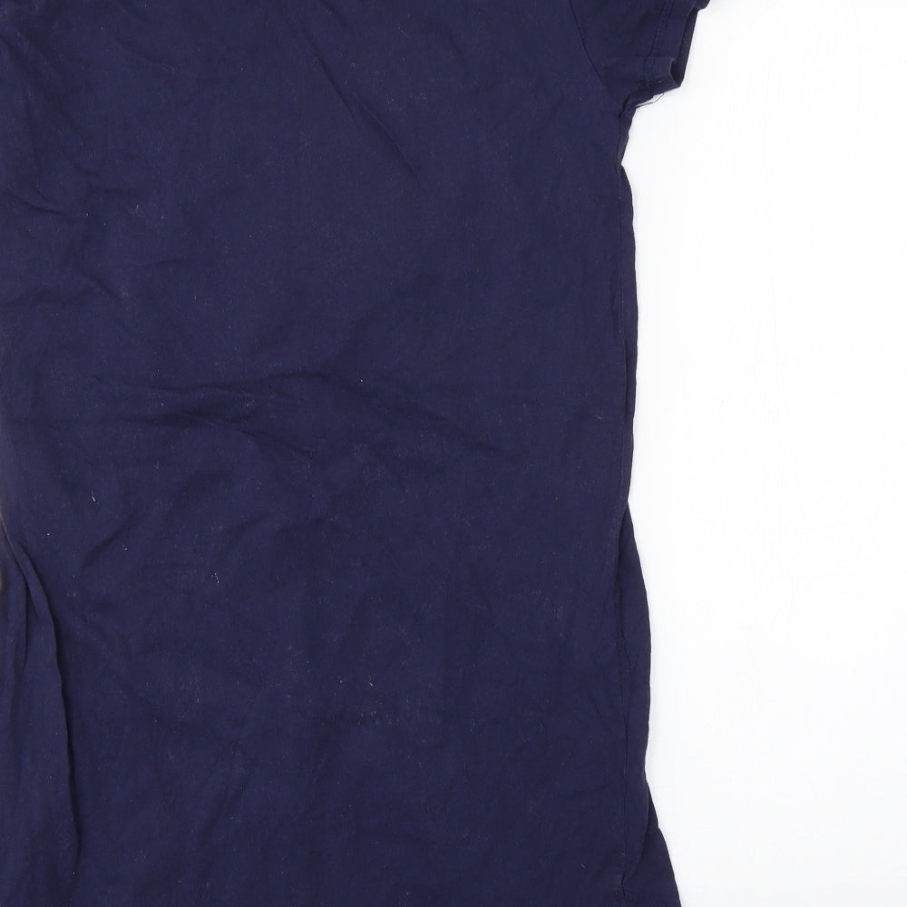 love to lounge Womens Blue Solid  Babydoll Dress Size 6