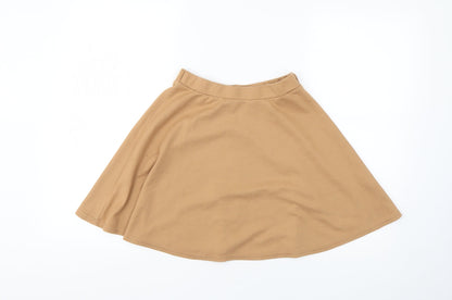 New Look Womens Brown   Flare Skirt Size 10