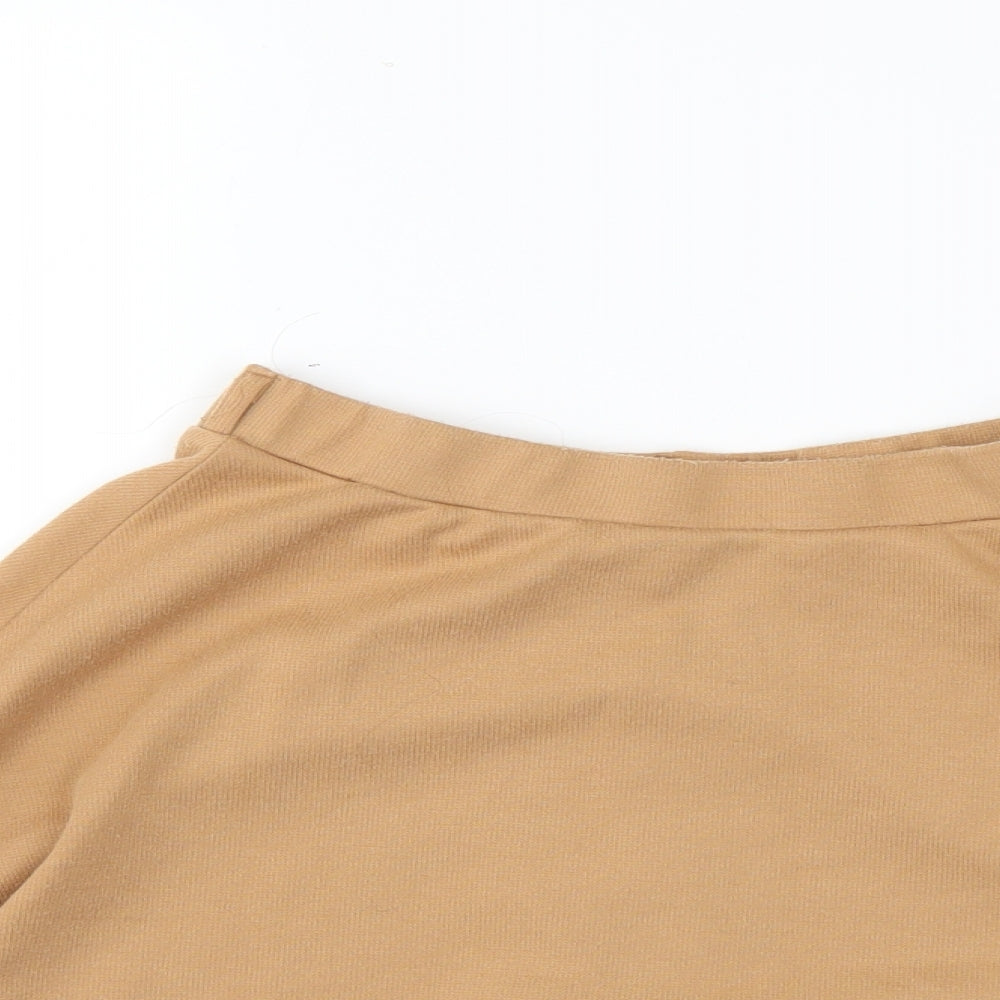 New Look Womens Brown   Flare Skirt Size 10