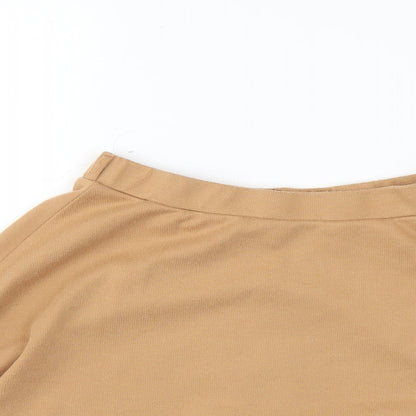 New Look Womens Brown   Flare Skirt Size 10