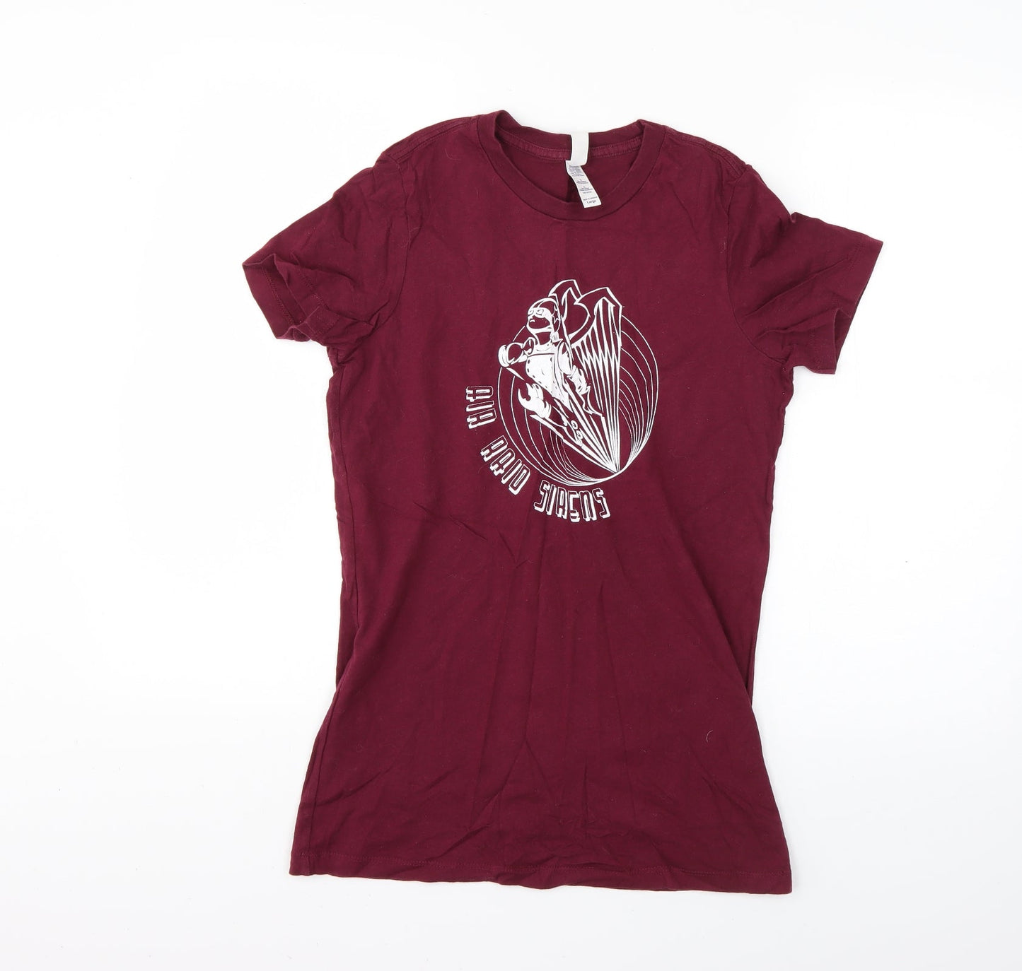 Womens UK Size L Bella Purple Basic T-Shirt