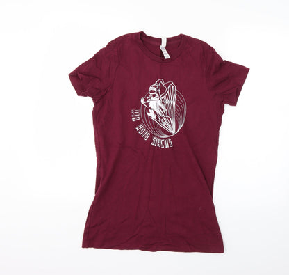 Womens UK Size L Bella Purple Basic T-Shirt