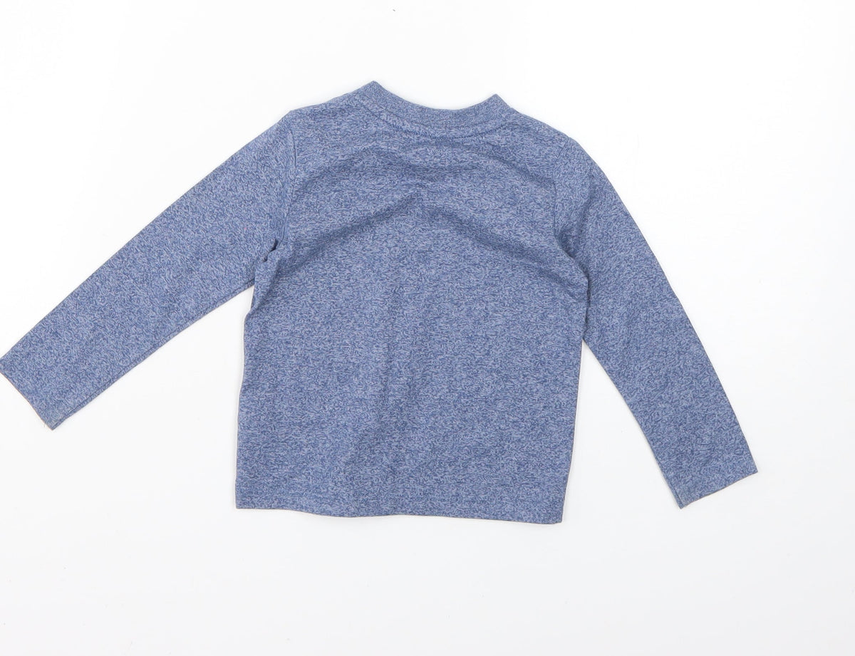Back view of F&F Baby Blue Basic T-Shirt, size 9-12, Months