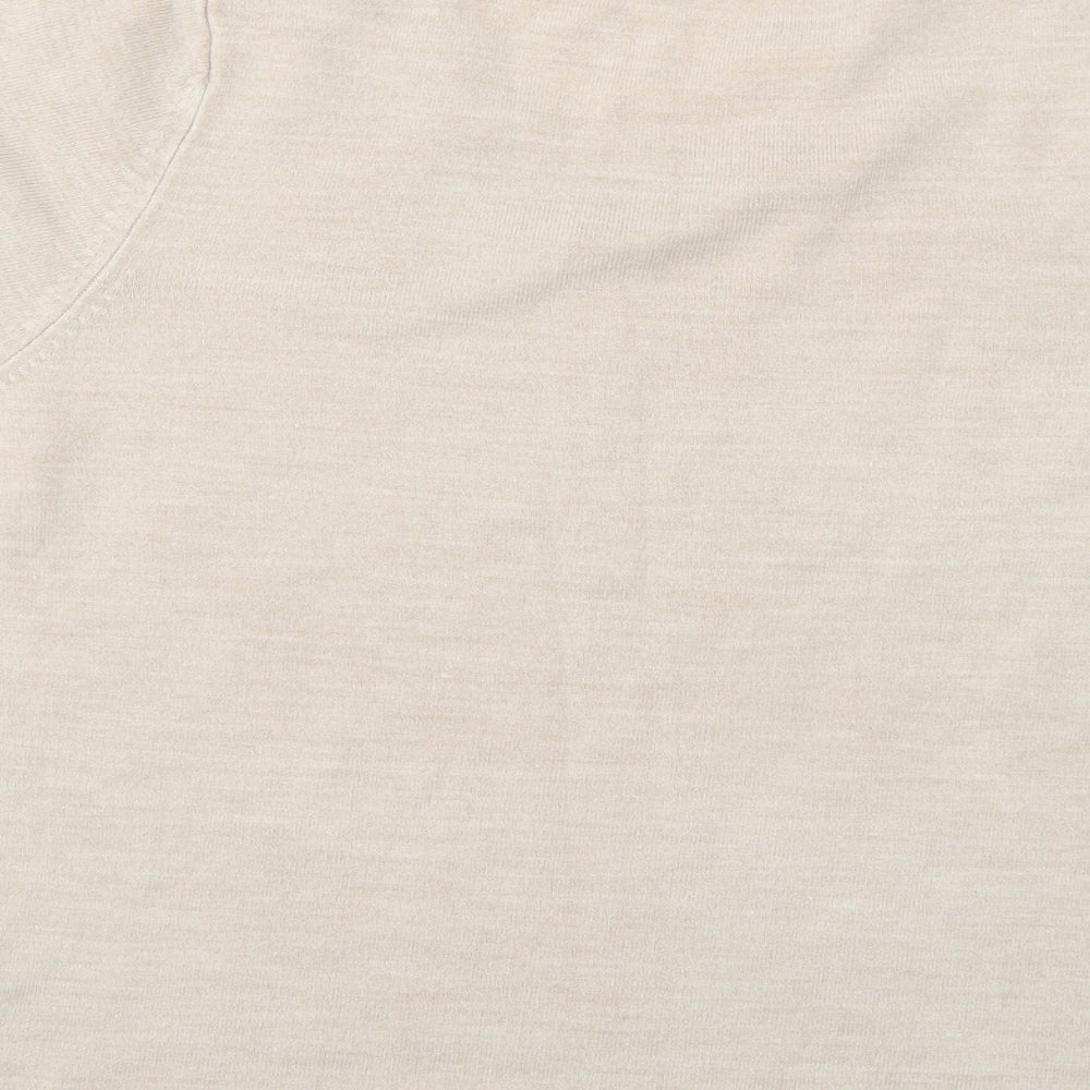 Womens UK Size 16 Marks and Spencer Beige Pullover Jumper