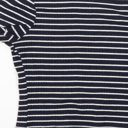 Primark Womens Multicoloured Striped  Basic T-Shirt Size 6