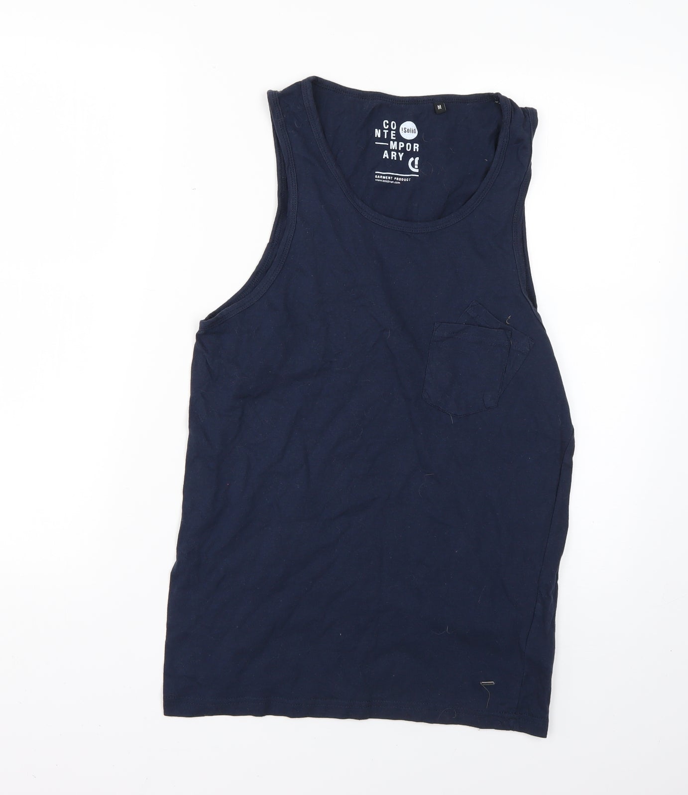 contemporary Mens Blue    T-Shirt Size M