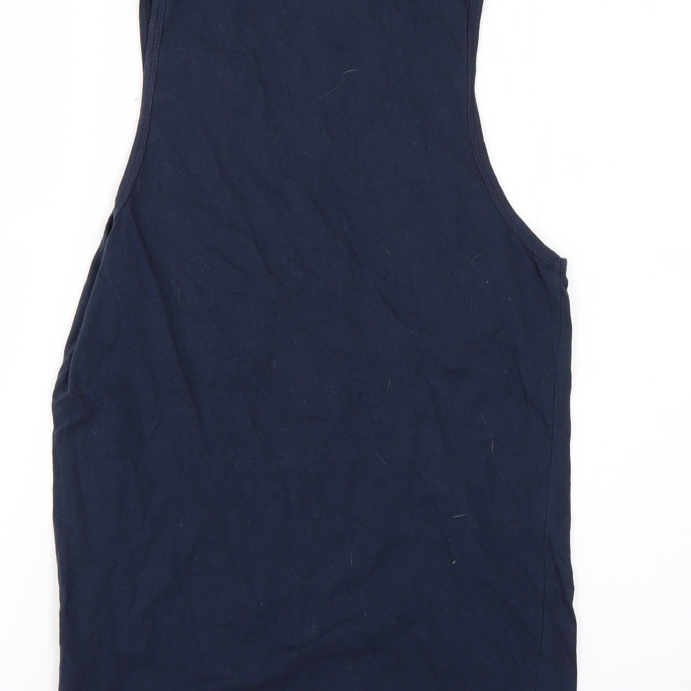 contemporary Mens Blue    T-Shirt Size M