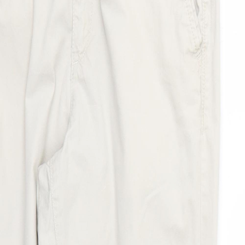 Womens UK Size 10 Marks and Spencer Regular Fit  Beige Trousers