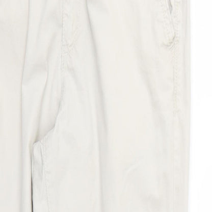 Womens UK Size 10 Marks and Spencer Regular Fit  Beige Trousers