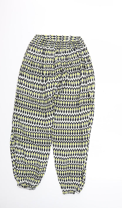 Womens UK Size S Marks and Spencer Regular Fit  Multicoloured Trousers