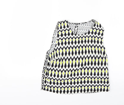 Womens UK Size 10 Marks and Spencer Multicoloured Basic T-Shirt