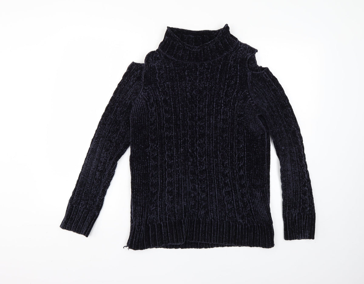 Womens UK Size 10 Dorothy Perkins Blue Pullover Jumper