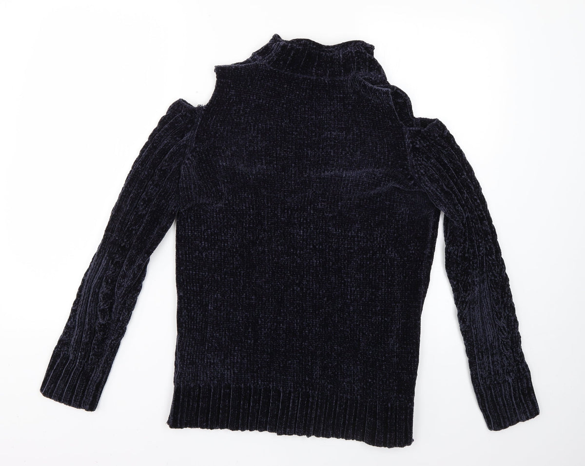 Womens UK Size 10 Dorothy Perkins Blue Pullover Jumper