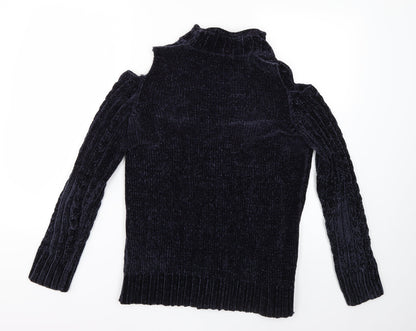 Womens UK Size 10 Dorothy Perkins Blue Pullover Jumper
