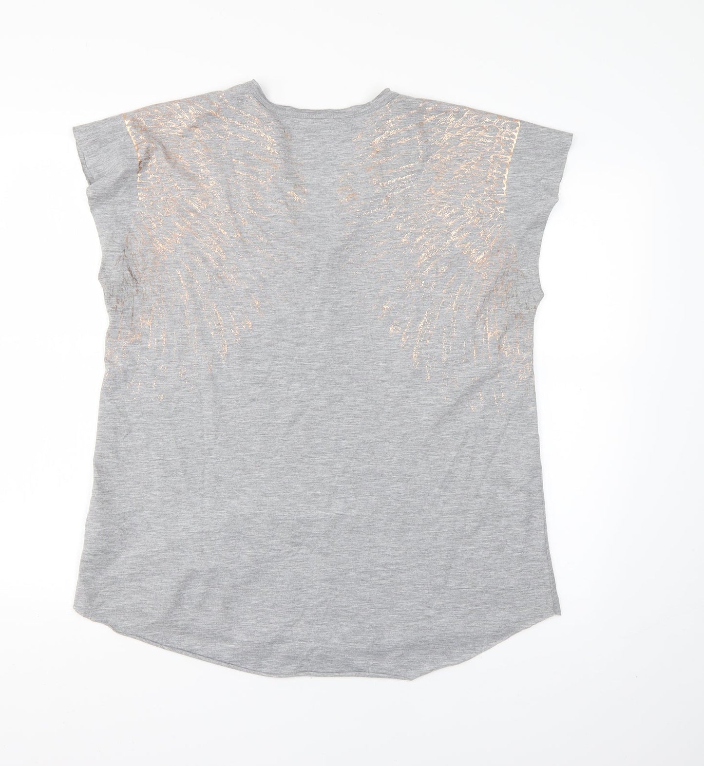 Womens UK Size 14 Marks and Spencer Grey Basic T-Shirt