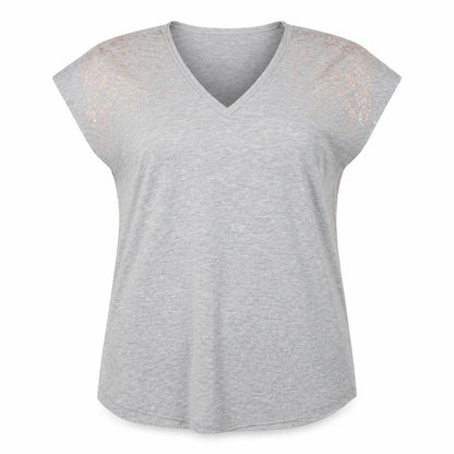 Marks and Spencer Womens Grey   Basic T-Shirt Size 14