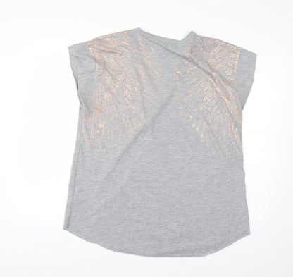 Marks and Spencer Womens Grey   Basic T-Shirt Size 14