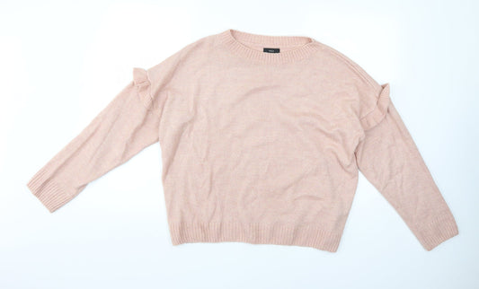 Womens UK Size 16 M&Co Pink Pullover Jumper