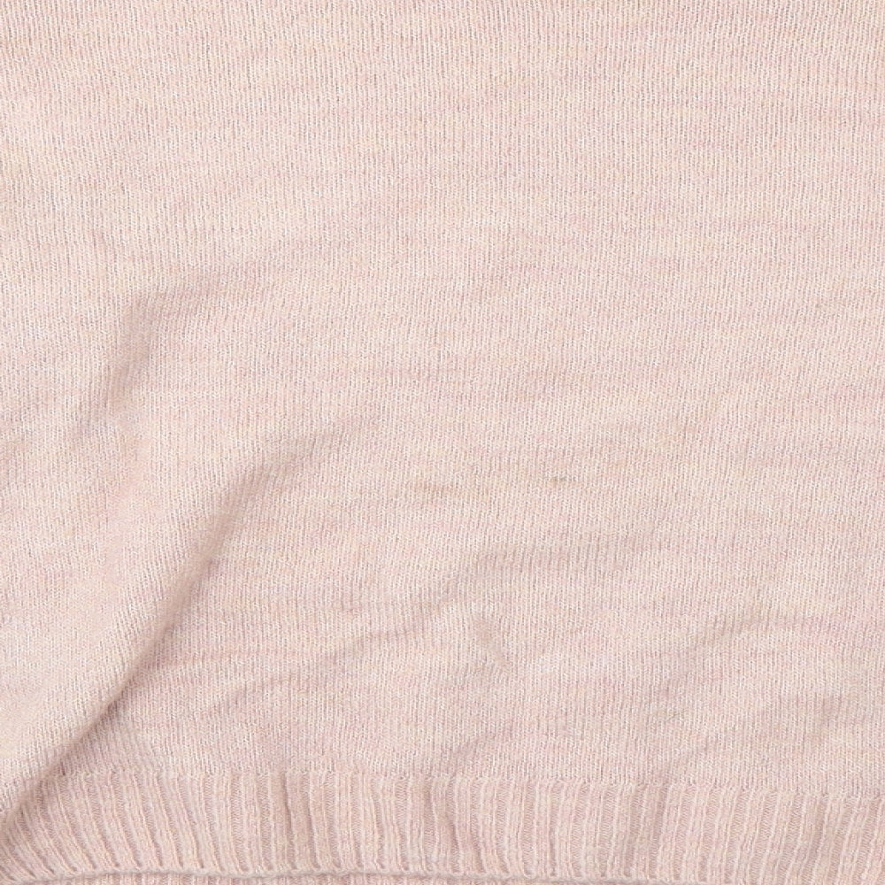 Womens UK Size 16 M&Co Pink Pullover Jumper