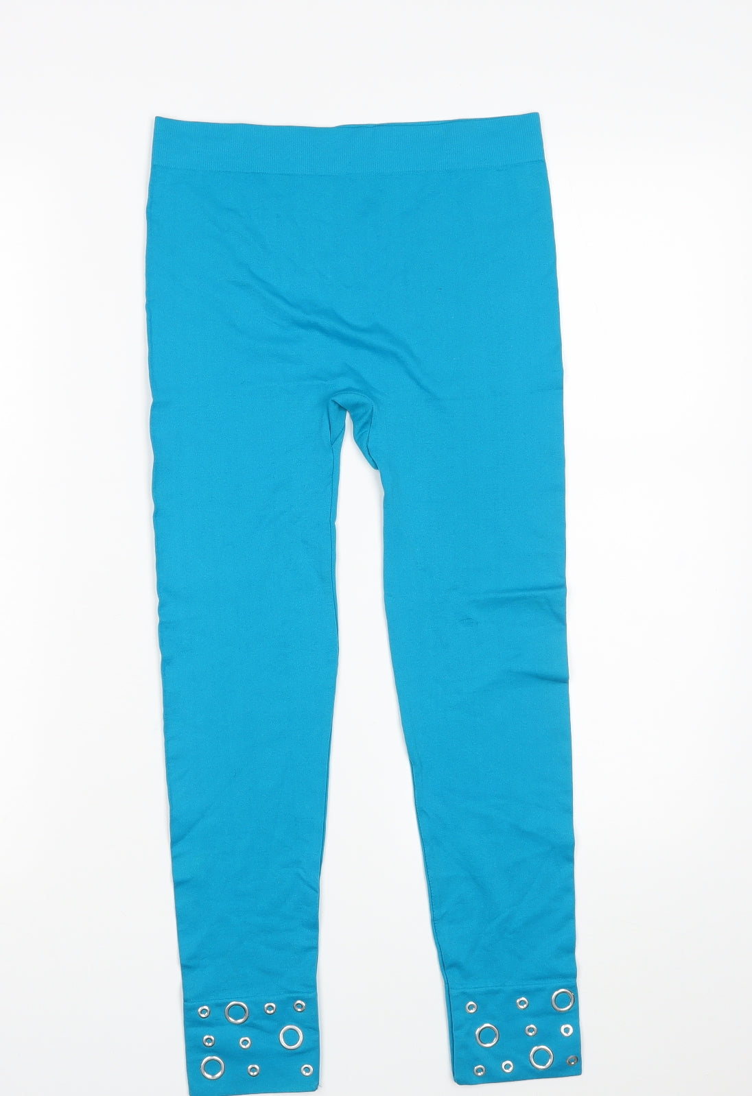 Preworn Womens Blue   Cropped Leggings Size M L23 in