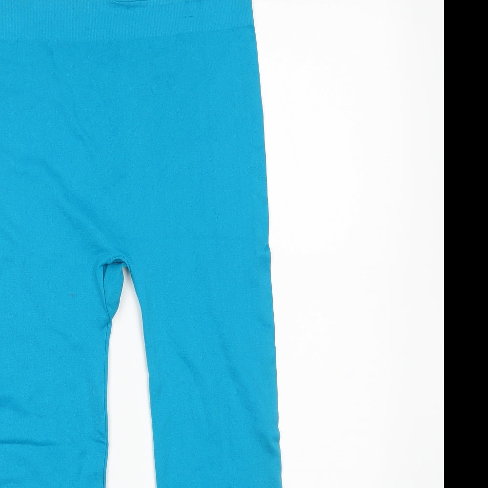 Preworn Womens Blue   Cropped Leggings Size M L23 in