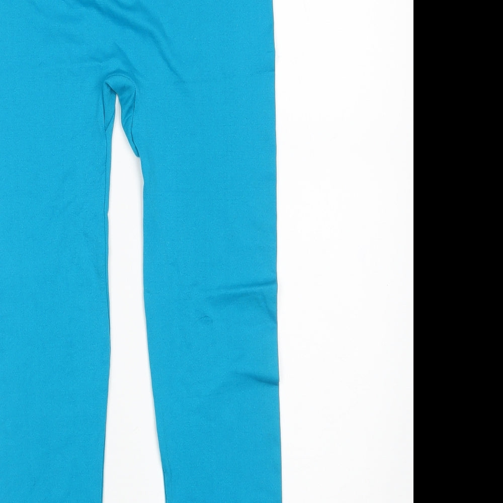 Preworn Womens Blue   Cropped Leggings Size M L23 in