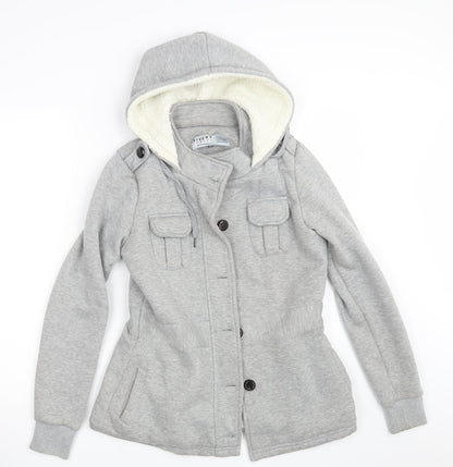Rivers Womens Grey   Cardigan Hoodie Size 10