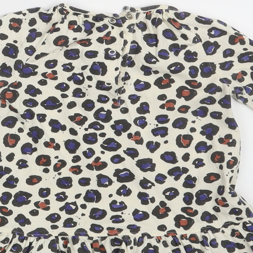 NEXT Girls Ivory Animal Print  A-Line  Size 12-18 Months