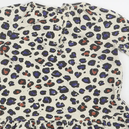 NEXT Girls Ivory Animal Print  A-Line  Size 12-18 Months