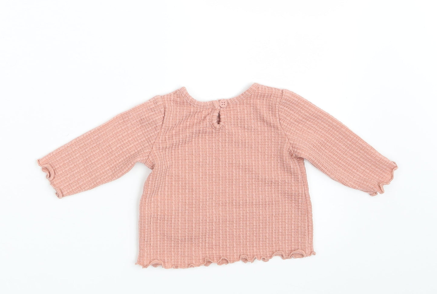 Matalan Girls Pink   Basic T-Shirt Size 0-3 Months