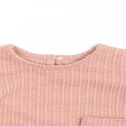 Matalan Girls Pink   Basic T-Shirt Size 0-3 Months