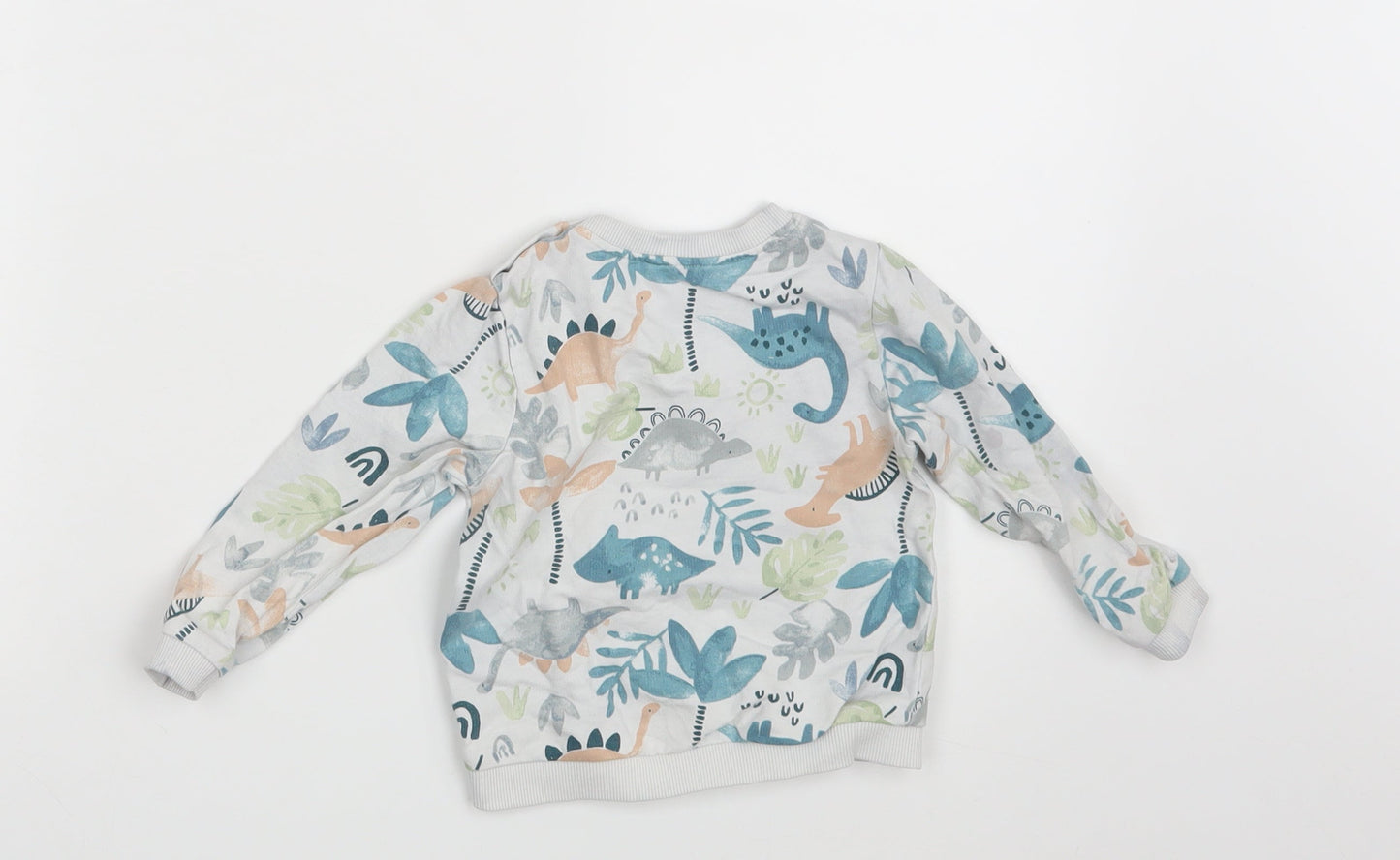 TU Baby White Animal Print  Pullover Jumper Size 9-12 Months
