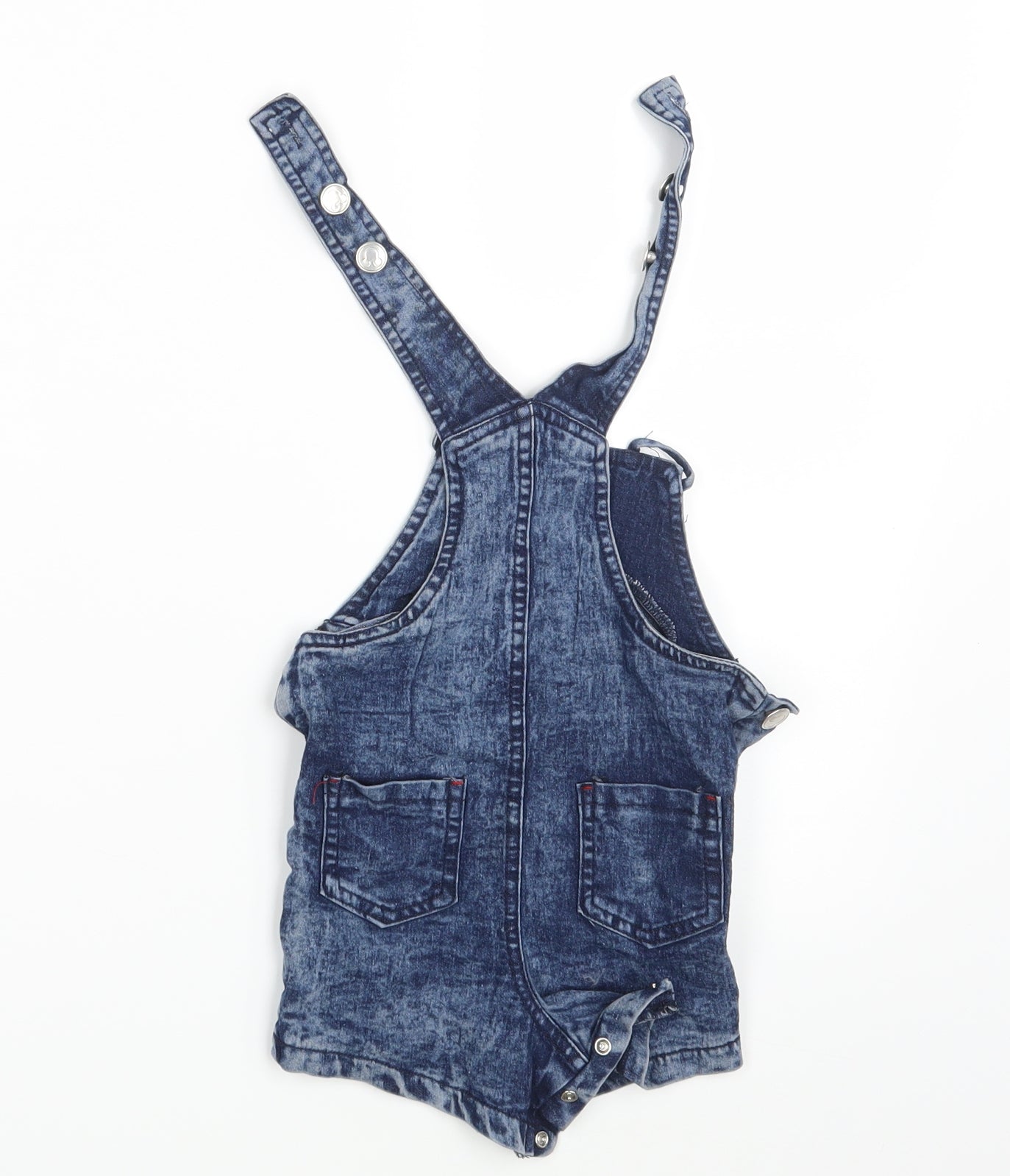 Mickey Mouse Baby Blue  Denim Pinafore/Dungaree Dress  Size 6-9 Months