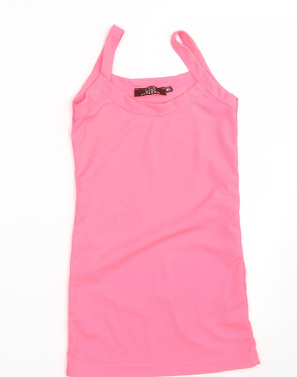 US Apparels Womens Orange   Basic Tank Size M